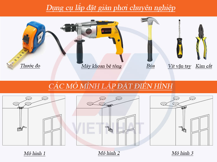 Lắp đặt Giàn phơi Thông Minh