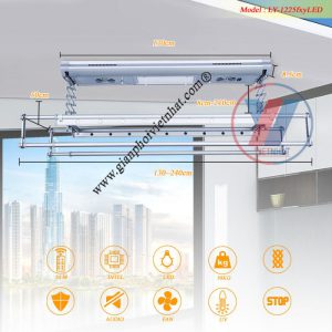 Giàn phơi điều khiển từ xa Hotata model LY- 1225fxyLED (1)