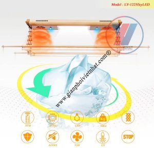 Giàn phơi điều khiển từ xa Hotata model LY- 1225fxyLED (3)