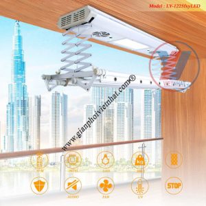 Giàn phơi điều khiển từ xa Hotata model LY- 1225fxyLED (5)