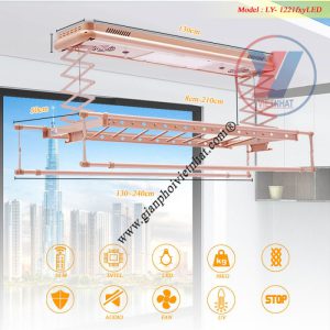 Giàn phơi điện tử điều khiển từ xa Hotata Model Ly-1221fxyLED (1)