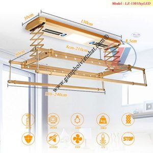 Giàn phơi điện tử điều khiển từ xa Hotata Model LZ-1301LED (2)