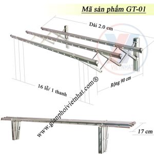 Giàn phơi xếp ngang