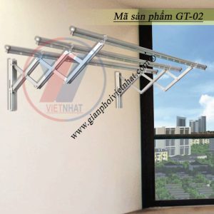 Giàn phơi gắn tường xếp tường GT-02