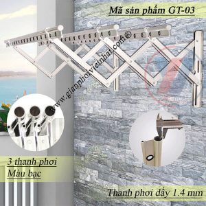 Giàn phơi gắn tường GT-03